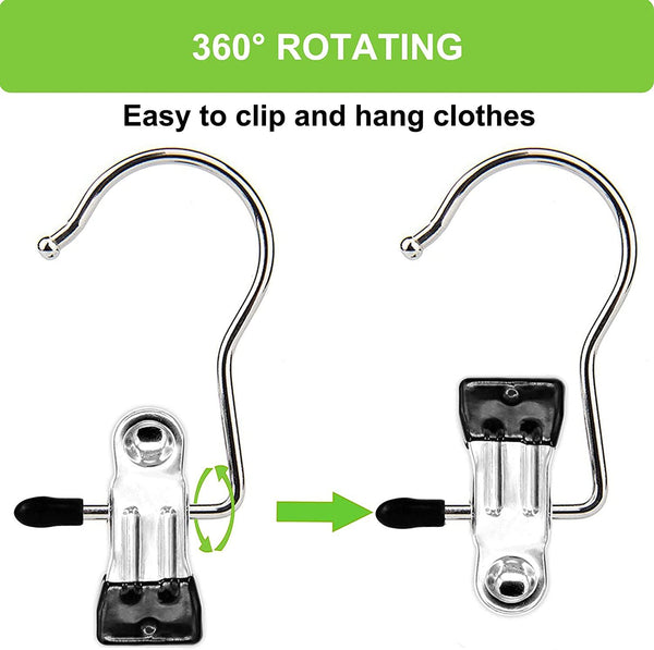Laundry Hooks Hanging Clips Clothes Clips With Rubber Coating Sold in 10/30/50/100 - Clothes Pegsale Australia